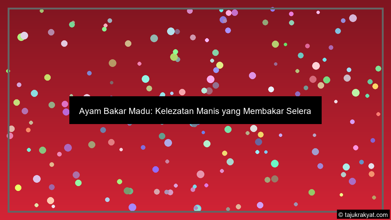 Menggigit Kelezatan Ayam Bakar Madu di Jantung Cilacap